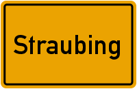 Ortsschild Straubing