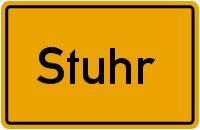 Ortsschild Stuhr