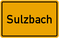 Ortsschild Sulzbach (Taunus)