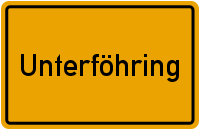 Ortsschild Unterföhring