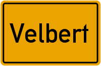 Ortsschild Velbert