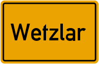 Ortsschild Wetzlar