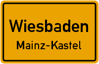 Ortsschild Mainz-Kastel