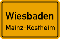 Ortsschild Mainz-Kostheim