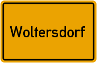 Ortsschild Woltersdorf