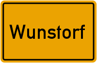 Ortsschild Wunstorf