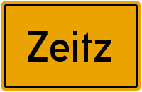 Ortsschild Zeitz