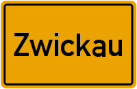 Ortsschild Zwickau