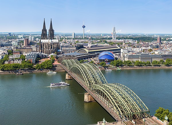 Blick über das Zentrum Kölns