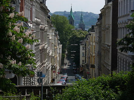 Enge Straßen in Wuppertal