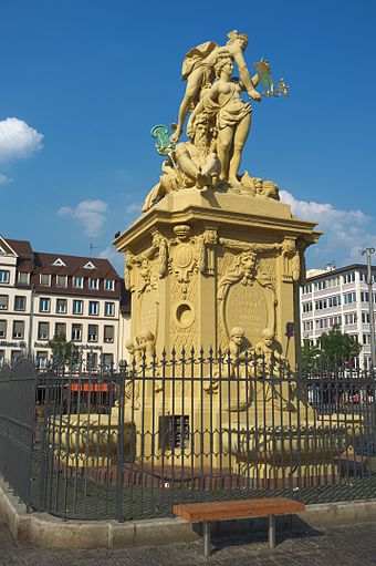 Mannheim - Brunnendenkmal von Peter van den Branden 