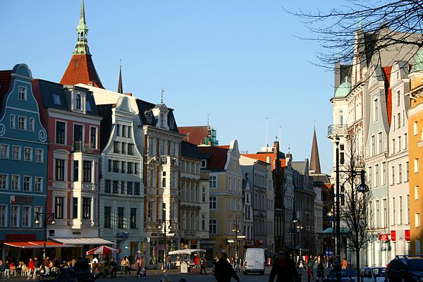 Kröpeliner Strae, Einkaufsstraße im Zentrum von Rostock