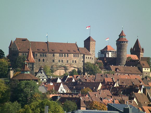 Wahrzeichen Nürnbergs, die Kaiserburg