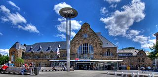 Aachen Hauptbahnhof mit Vorplatz Hauptbahnhof Achen