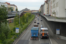 Autobahn A 100 Richtung Norden